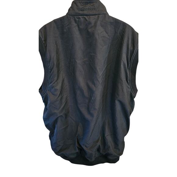 Slazenger reversible fleece windbreaker pocket golf vest winter XL black warm - Picture 3 of 8